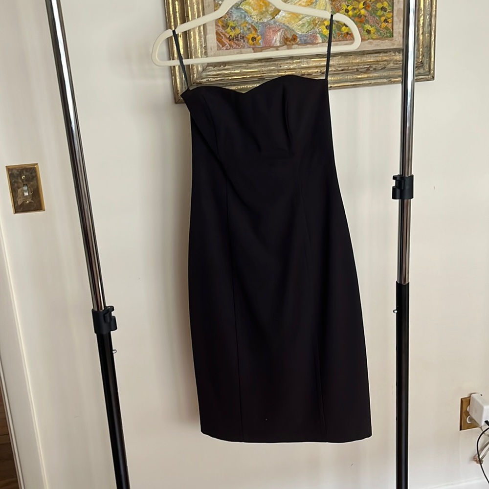 Vintage Marina Bianca Nero strapless black dress.